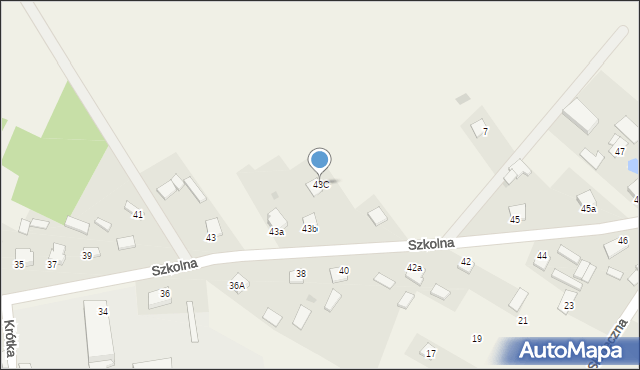 Oleszno, Szkolna, 43C, mapa Oleszno