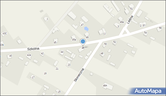 Oleszno, Szkolna, 46, mapa Oleszno