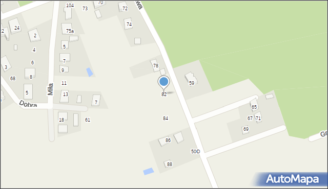 Oliszki, Szmaragdowa, 82, mapa Oliszki