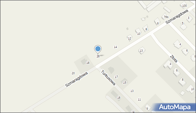 Olszanka, Szmaragdowa, 16, mapa Olszanka