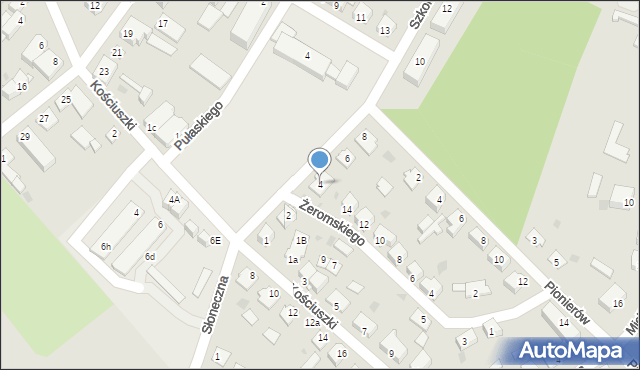 Olsztynek, Szkolna, 4, mapa Olsztynek