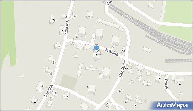 Olszyna, Szkolna, 3, mapa Olszyna