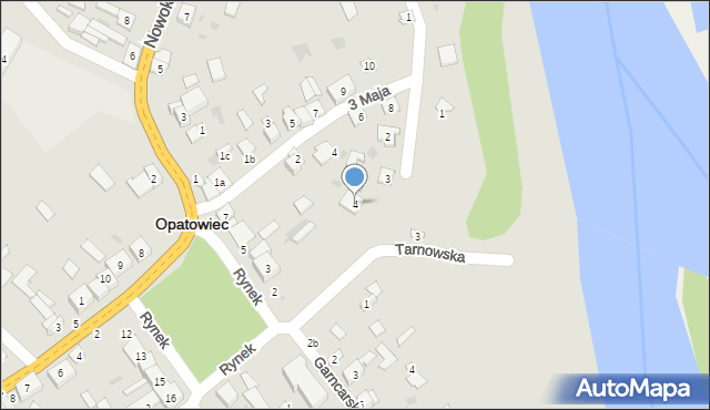 Opatowiec, Szewska, 4, mapa Opatowiec