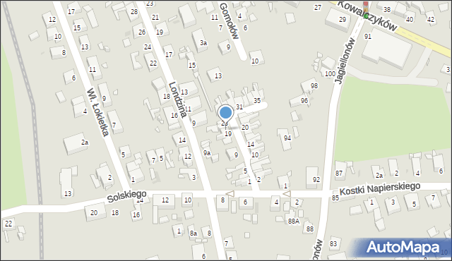 Opole, Szendzielarza-Łupaszki Zygmunta, mjr., 21, mapa Opola