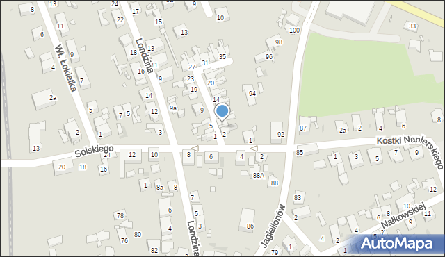 Opole, Szendzielarza-Łupaszki Zygmunta, mjr., 4, mapa Opola