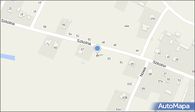Orchówek, Szkolna, 65, mapa Orchówek