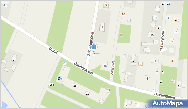 Orła, Szmaragdowa, 2, mapa Orła