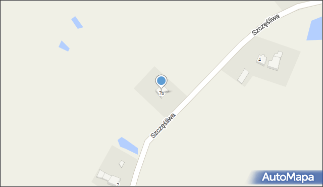 Orłowo, Szczęśliwa, 7b, mapa Orłowo