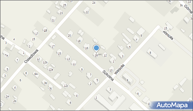 Orońsko, Szkolna, 14, mapa Orońsko