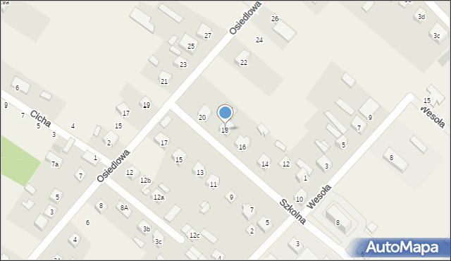 Orońsko, Szkolna, 18, mapa Orońsko