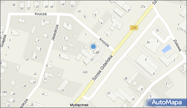 Osielsko, Szosa Gdańska, 23, mapa Osielsko