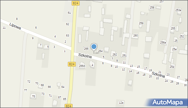 Osiny, Szkolna, 3, mapa Osiny