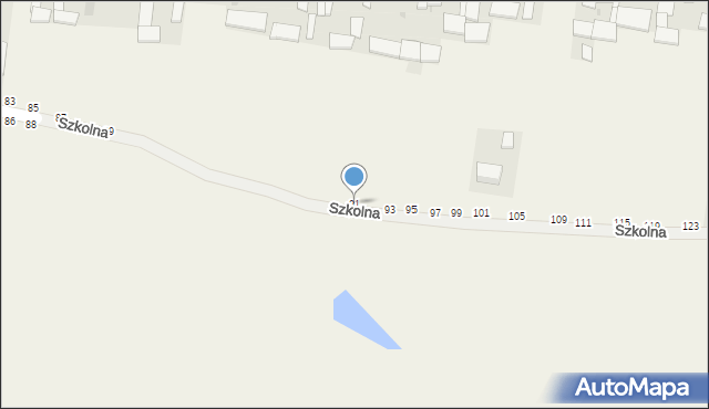 Osiny, Szkolna, 91, mapa Osiny