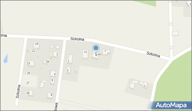 Osolin, Szkolna, 9, mapa Osolin