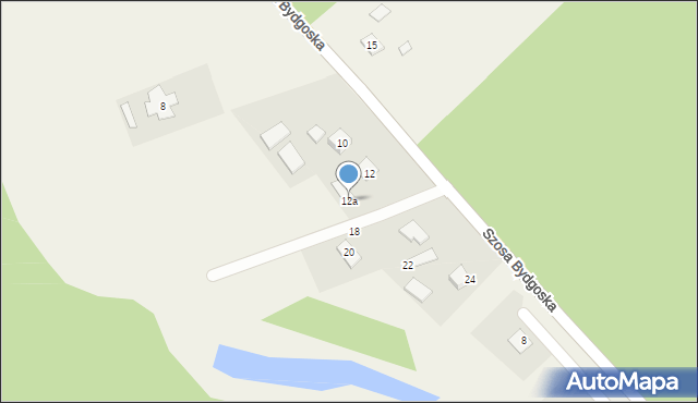 Osówiec, Szosa Bydgoska, 12a, mapa Osówiec