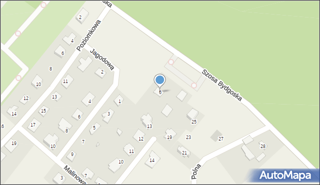 Osówiec, Szosa Bydgoska, 6, mapa Osówiec