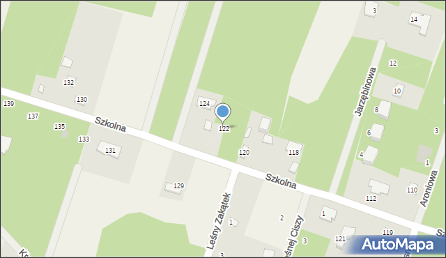 Osowiec, Szkolna, 122, mapa Osowiec