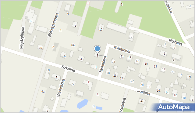 Osowiec, Szkolna, 3, mapa Osowiec