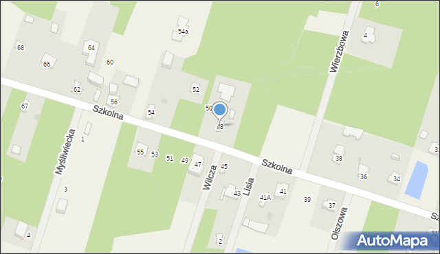 Osowiec, Szkolna, 48, mapa Osowiec