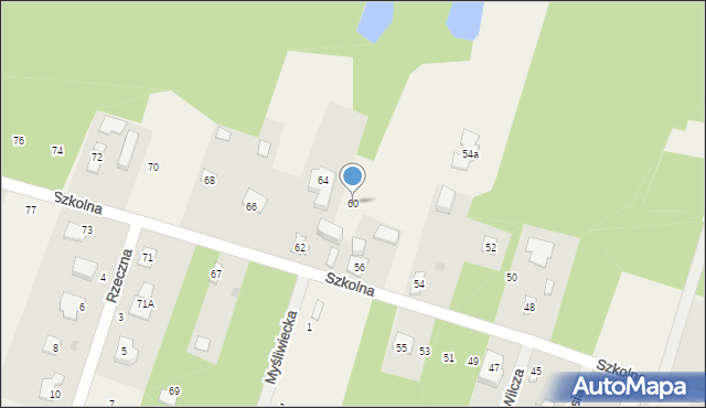 Osowiec, Szkolna, 60, mapa Osowiec