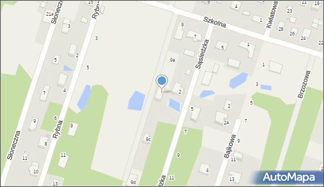 Osowiec, Szkolna, 9b, mapa Osowiec