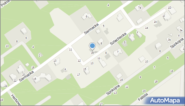 Osowiec, Szlachecka, 10, mapa Osowiec