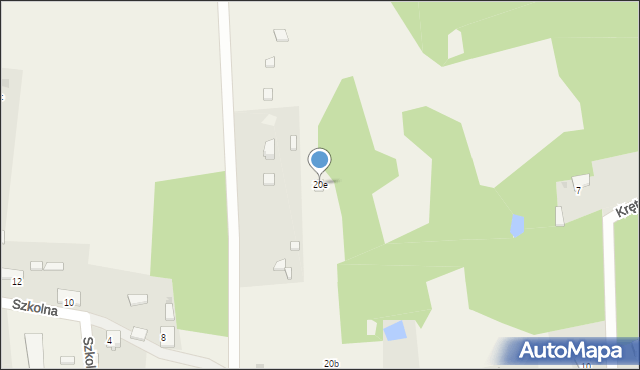 Ostrów, Szkolna, 20e, mapa Ostrów