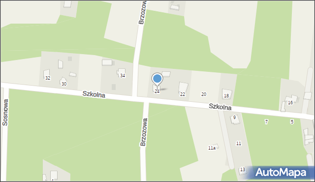 Ostrów, Szkolna, 24, mapa Ostrów