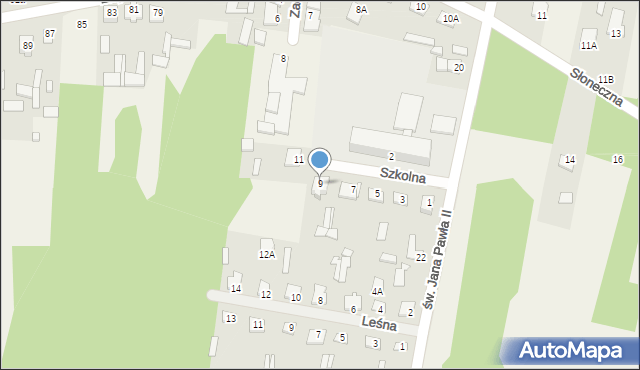 Ostrówek, Szkolna, 9, mapa Ostrówek