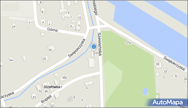 Ostrowiec Świętokrzyski, Szewieńska, 2, mapa Ostrowiec Świętokrzyski