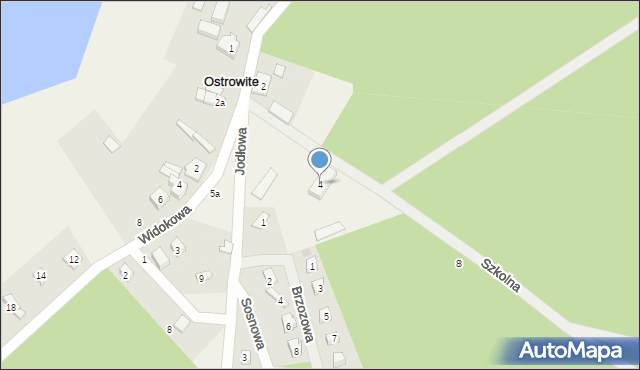 Ostrowite, Szkolna, 4, mapa Ostrowite