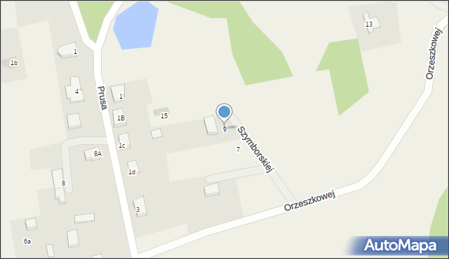 Ostróżki, Szymborskiej Wisławy, 9, mapa Ostróżki