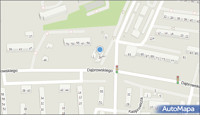 Oświęcim, Szpitalna, 1a, mapa Oświęcimia