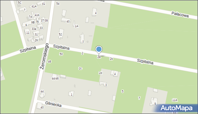 Otwock, Szpitalna, 2a, mapa Otwock