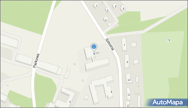 Owidz, Szkolna, 6, mapa Owidz