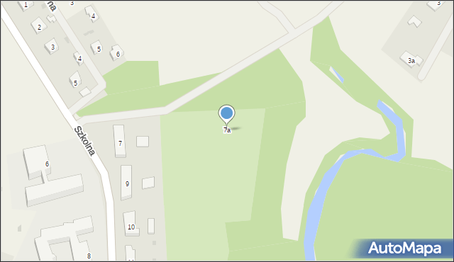 Owidz, Szkolna, 7a, mapa Owidz