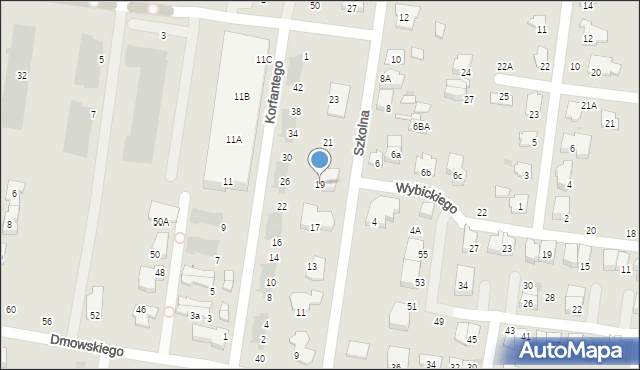 Ożarów Mazowiecki, Szkolna, 19, mapa Ożarów Mazowiecki