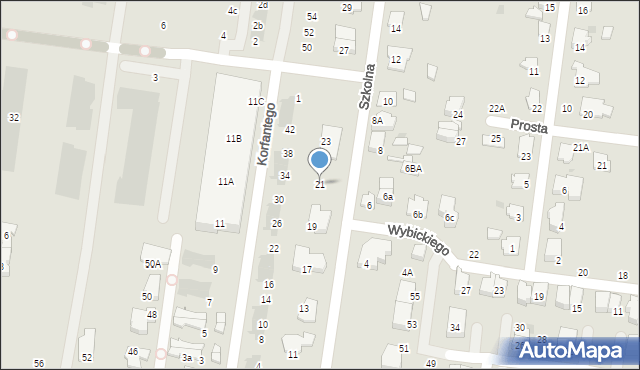 Ożarów Mazowiecki, Szkolna, 21, mapa Ożarów Mazowiecki