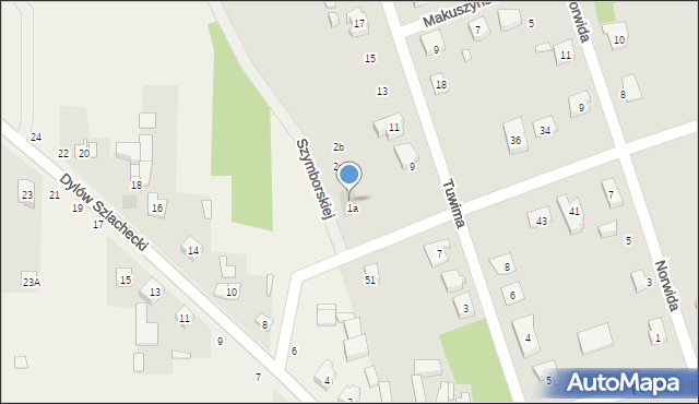 Pajęczno, Szymborskiej Wisławy, 1, mapa Pajęczno