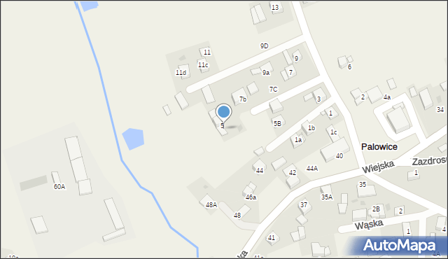 Palowice, Szeroka, 5C, mapa Palowice