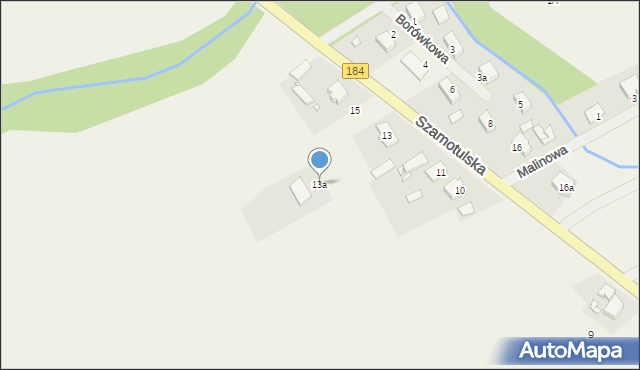 Pamiątkowo, Szamotulska, 13a, mapa Pamiątkowo