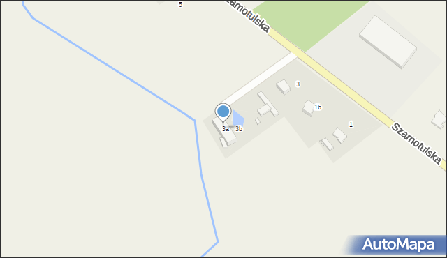 Pamiątkowo, Szamotulska, 3a, mapa Pamiątkowo