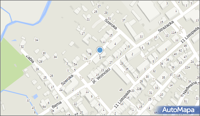 Parczew, Szeroka, 2, mapa Parczew