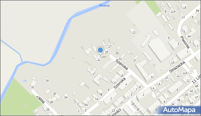 Parczew, Szeroka, 23, mapa Parczew