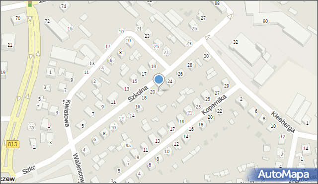 Parczew, Szkolna, 22, mapa Parczew