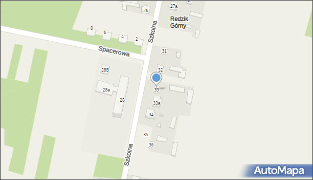 Parszów, Szkolna, 33, mapa Parszów