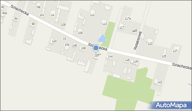Parznice, Szlachecka, 110, mapa Parznice