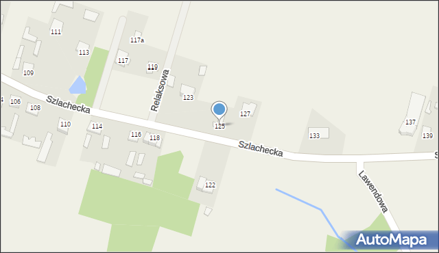 Parznice, Szlachecka, 125, mapa Parznice