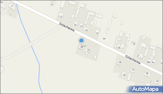 Parznice, Szlachecka, 18, mapa Parznice