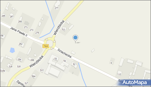 Parznice, Szlachecka, 3, mapa Parznice